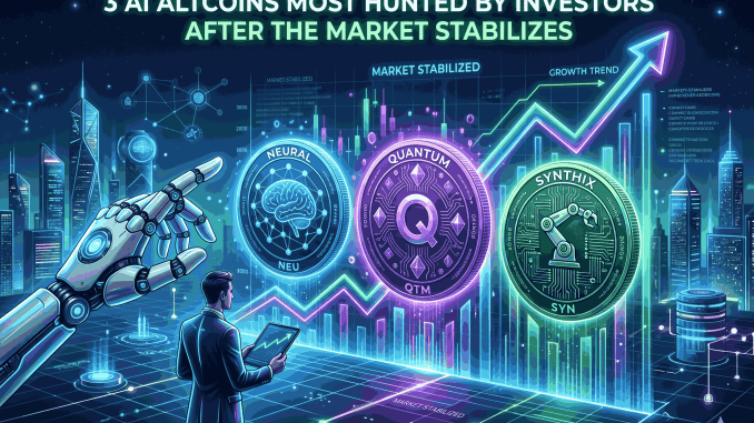 3 Altcoin AI Paling Diburu Investor Setelah Market Kembali Stabil