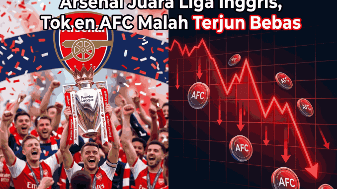 Arsenal Juara Liga Inggris, Token AFC Malah Terjun Bebas