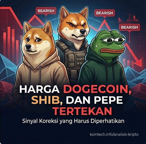 Harga Dogecoin, SHIB, dan PEPE Tertekan, Ini Sinyalnya