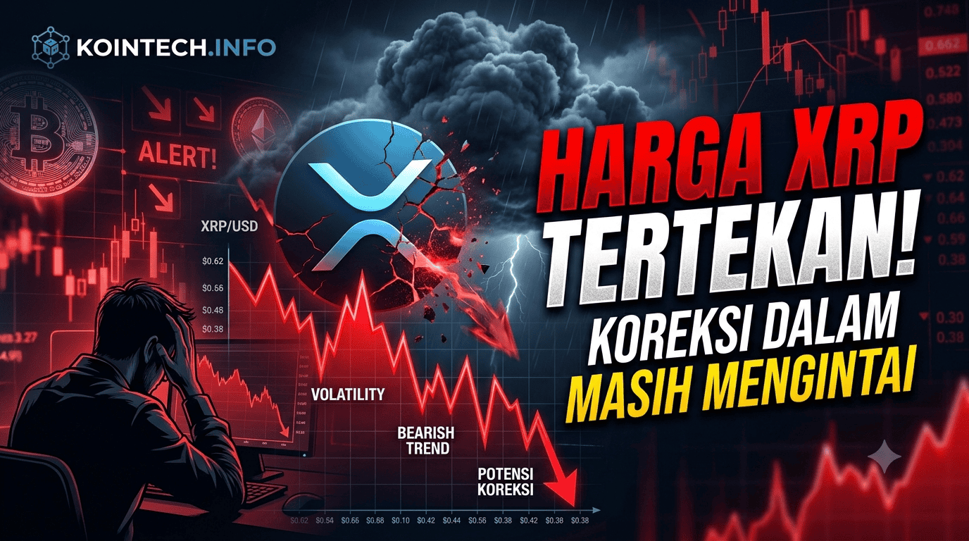Harga XRP Tertekan, Koreksi Dalam Masih Mengintai