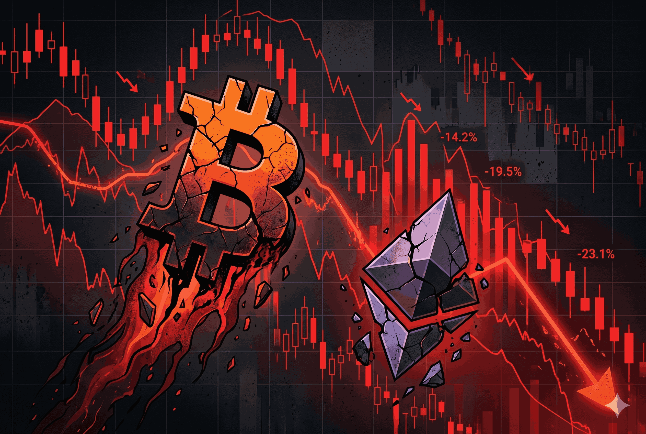 Market Crypto Lesu! Bitcoin & Ethereum Kompak Melemah Hari Ini