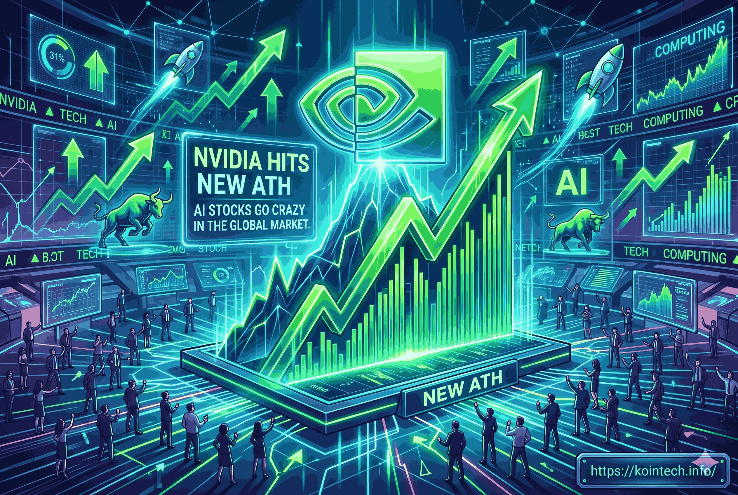 Nvidia Cetak ATH Baru, Saham AI Makin “Gila” di Pasar Global