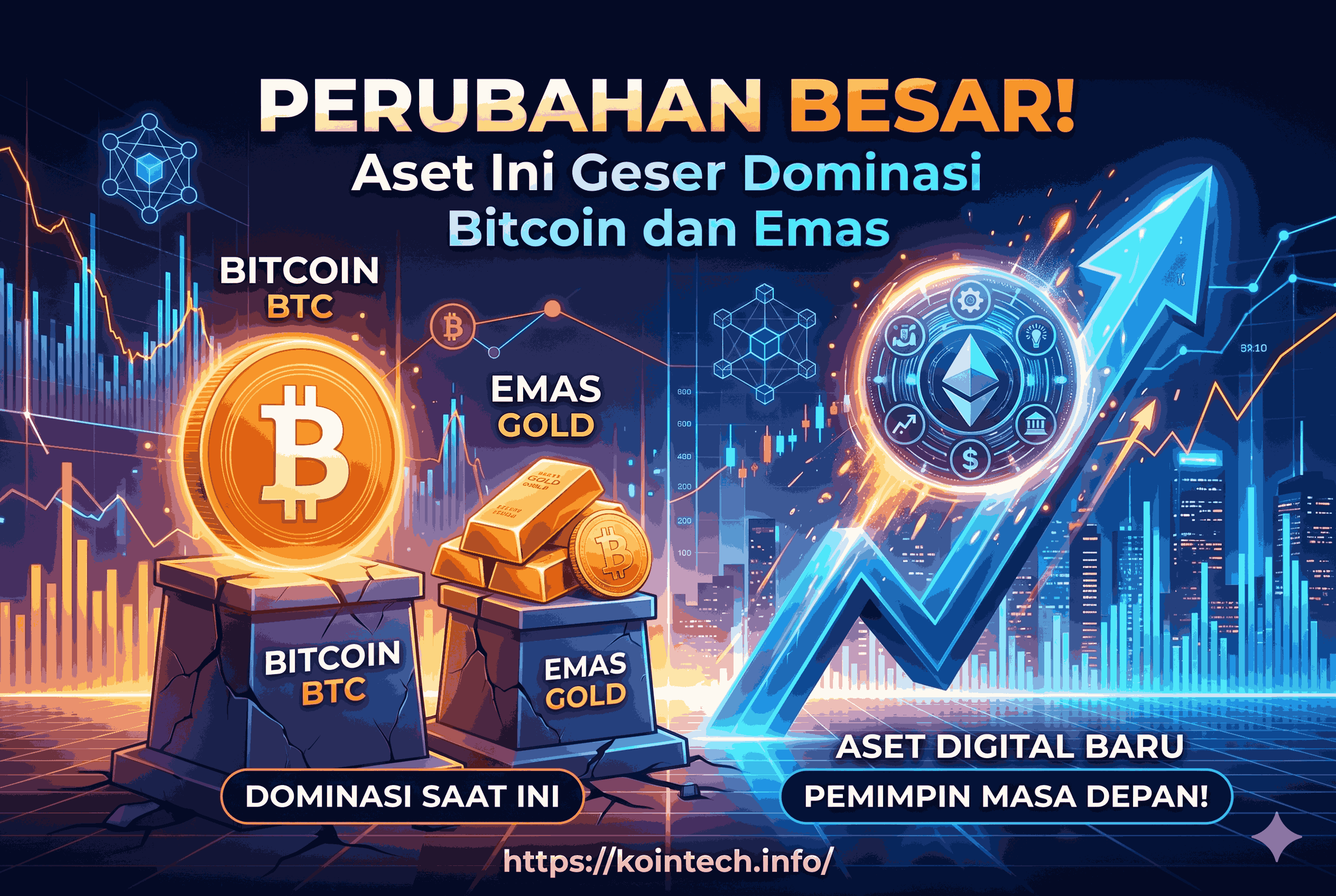 Perubahan Besar! Aset Ini Geser Dominasi Bitcoin dan Emas