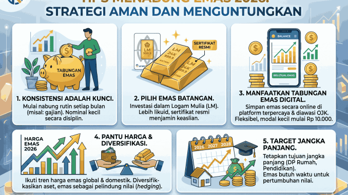 Tips Menabung Emas 2026: Strategi Aman dan Menguntungkan
