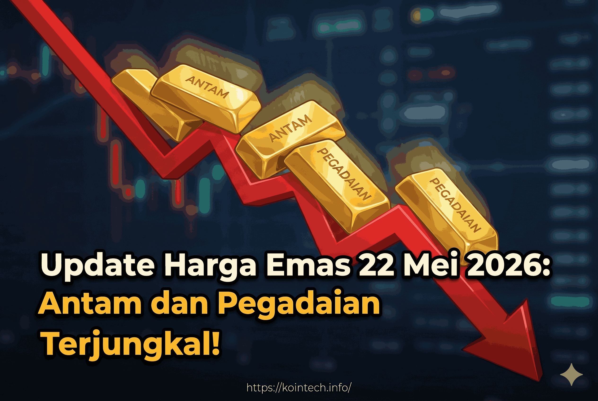 Update Harga Emas 22 Mei 2026: Antam dan Pegadaian Terjungkal!