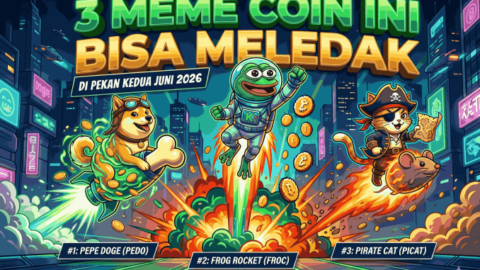 3 Meme Coin Ini Bisa Meledak di Pekan Kedua Juni 2026