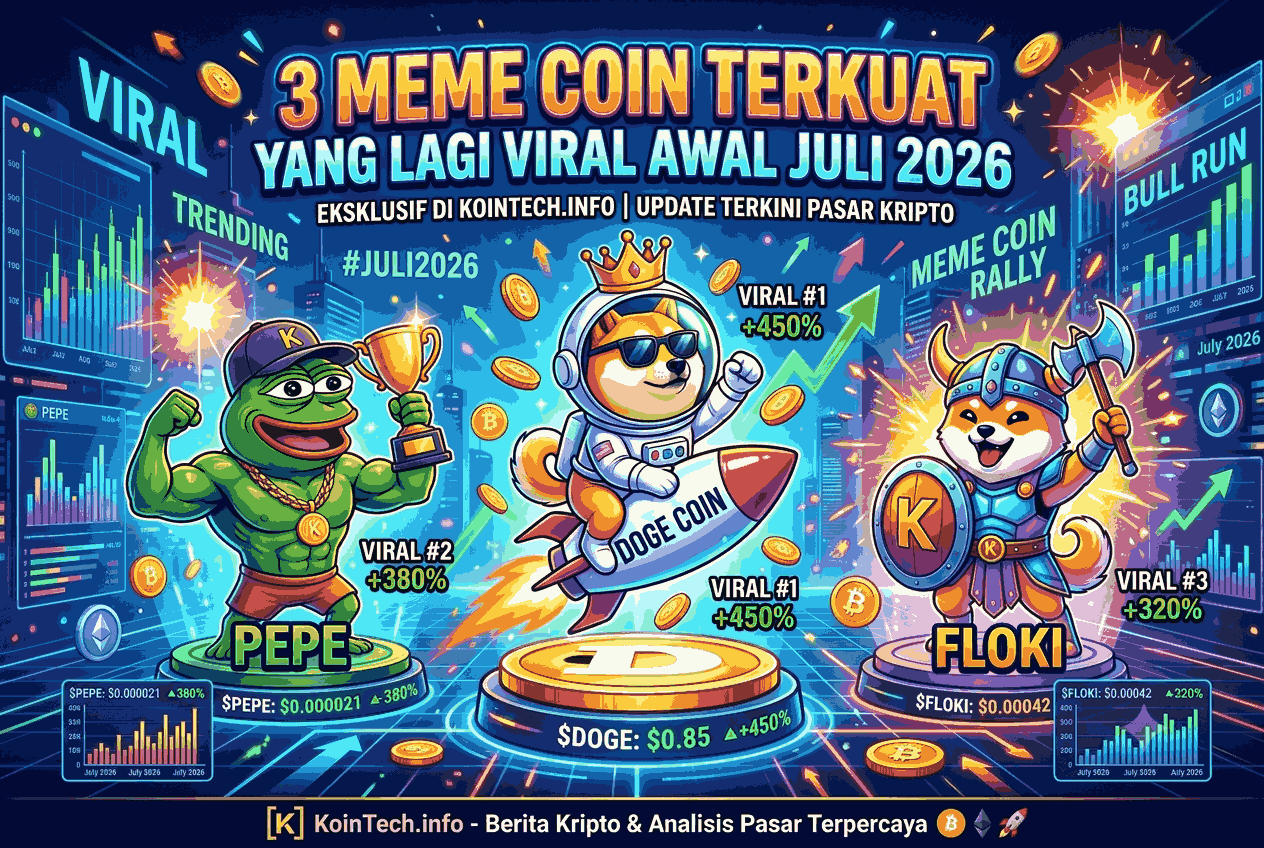 3 Meme Coin Terkuat yang Lagi Viral Awal Juli 2026
