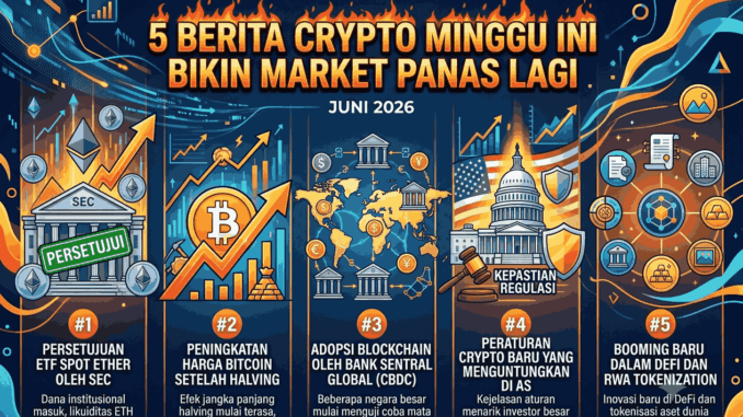 5 Berita Crypto Minggu Ini Bikin Market Panas Lagi Juni 2026