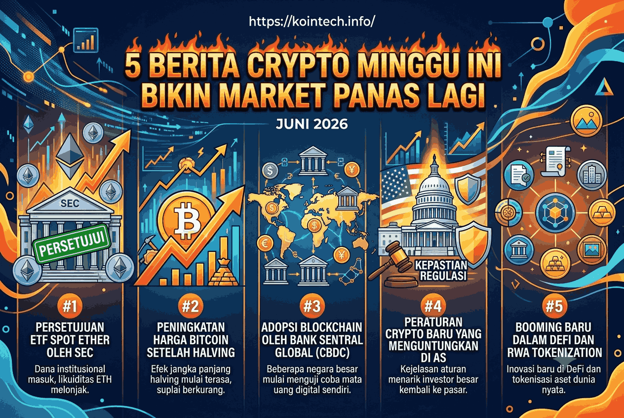 5 Berita Crypto Minggu Ini Bikin Market Panas Lagi Juni 2026
