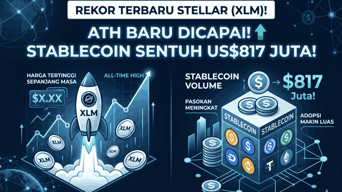 ATH Baru Stellar (XLM)! Stablecoin Sentuh US$817 Juta