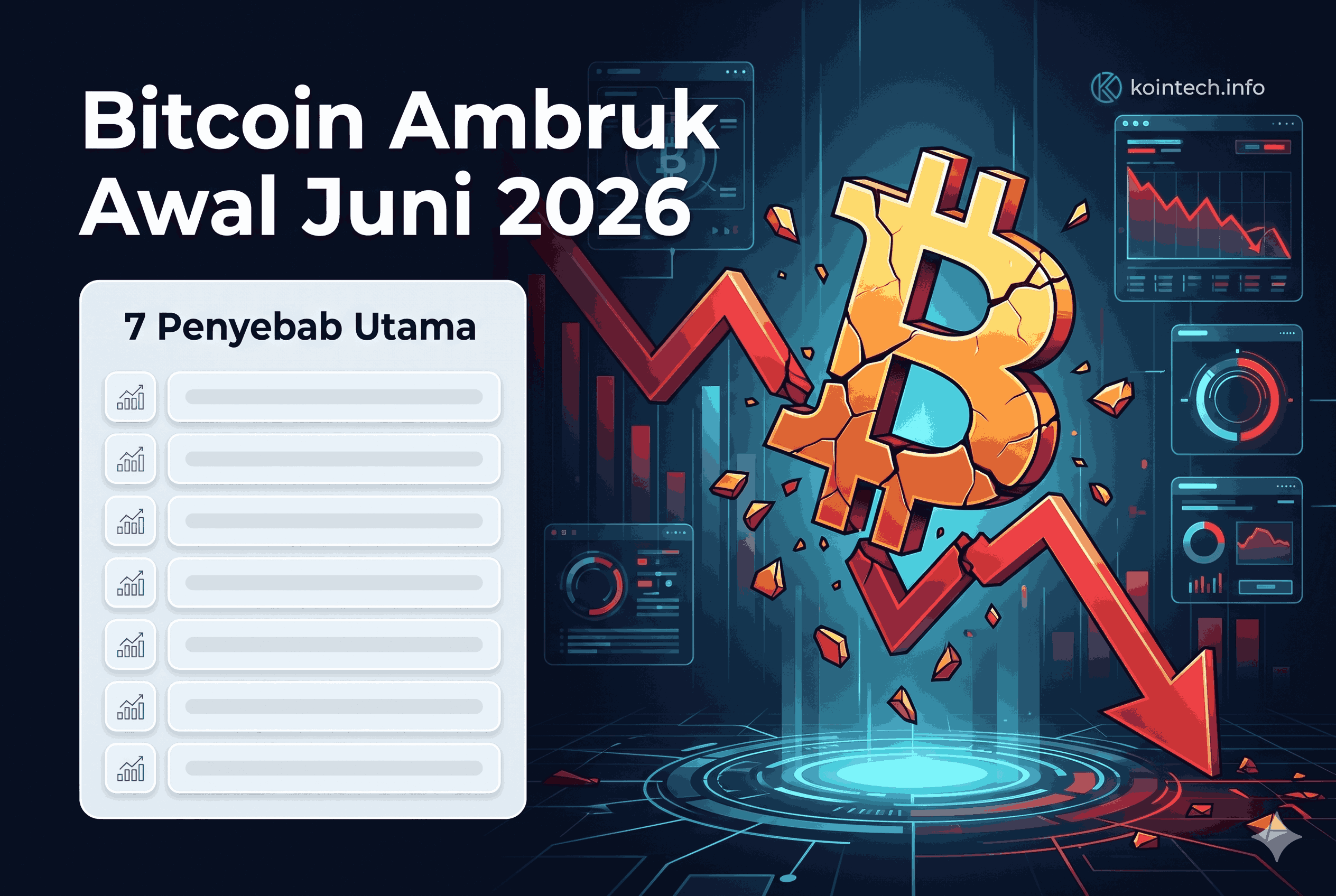 Bitcoin (BTC) Ambruk Awal Juni 2026, Ini 7 Penyebab Utamanya