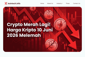 Crypto Merah Lagi! Harga Kripto 10 Juni 2026 Melemah