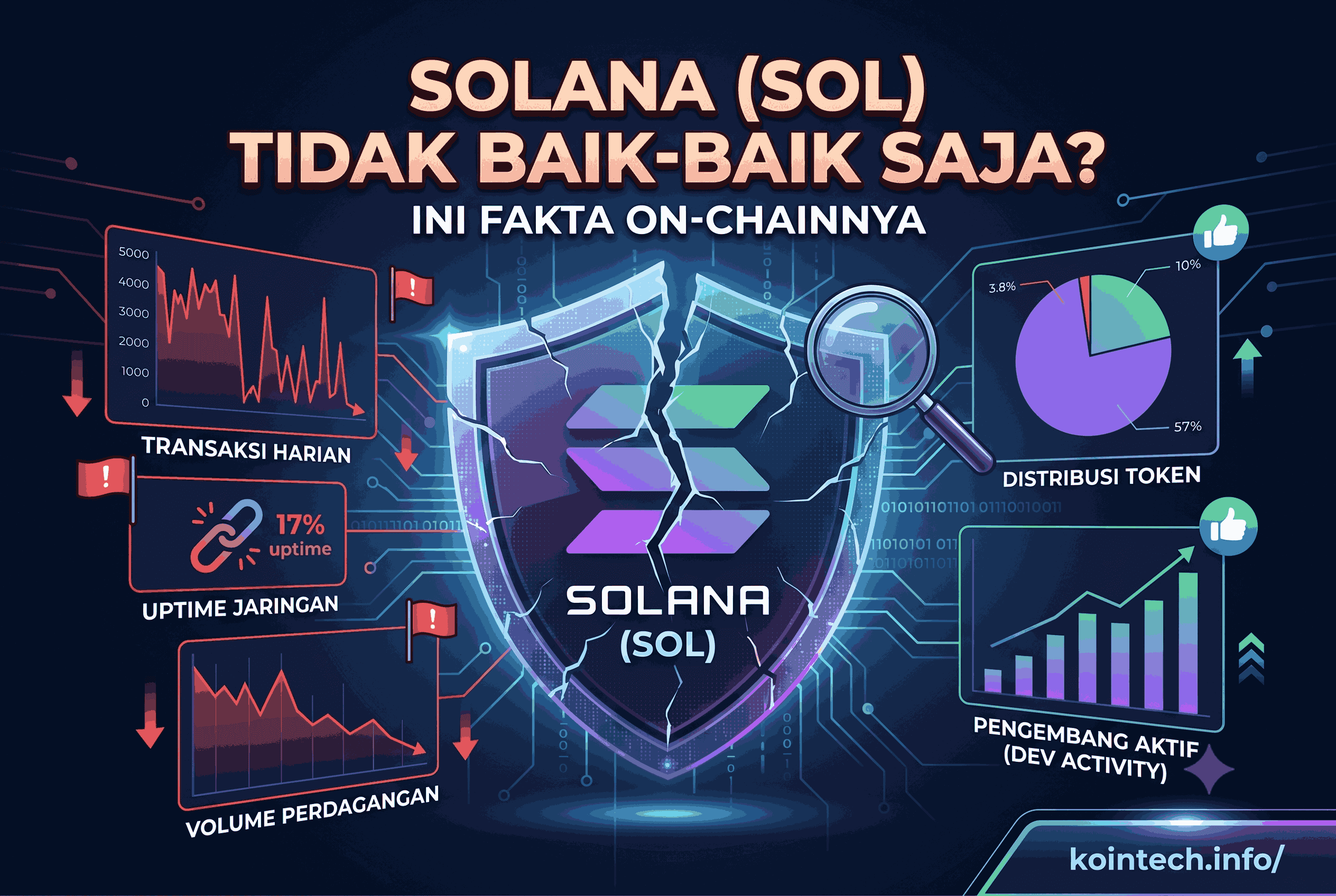 Solana (SOL) Tidak Baik-Baik Saja? Ini Fakta On-Chainnya