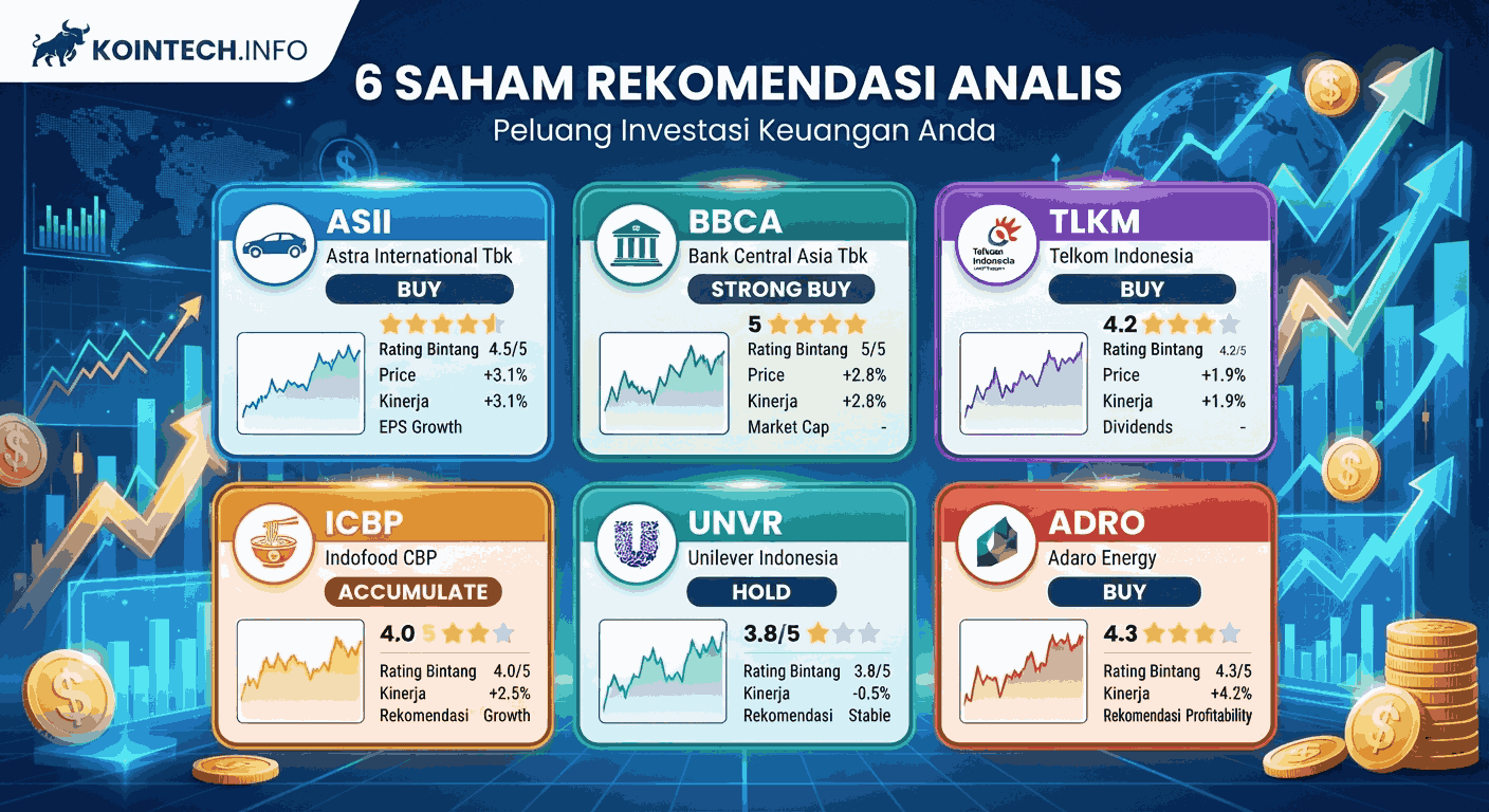 6 Saham Rekomendasi Analis, Mana yang Paling Menarik Dibeli?