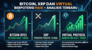 Bitcoin, XRP dan VIRTUAL Berpotensi Naik? Simak Analisis Terbaru