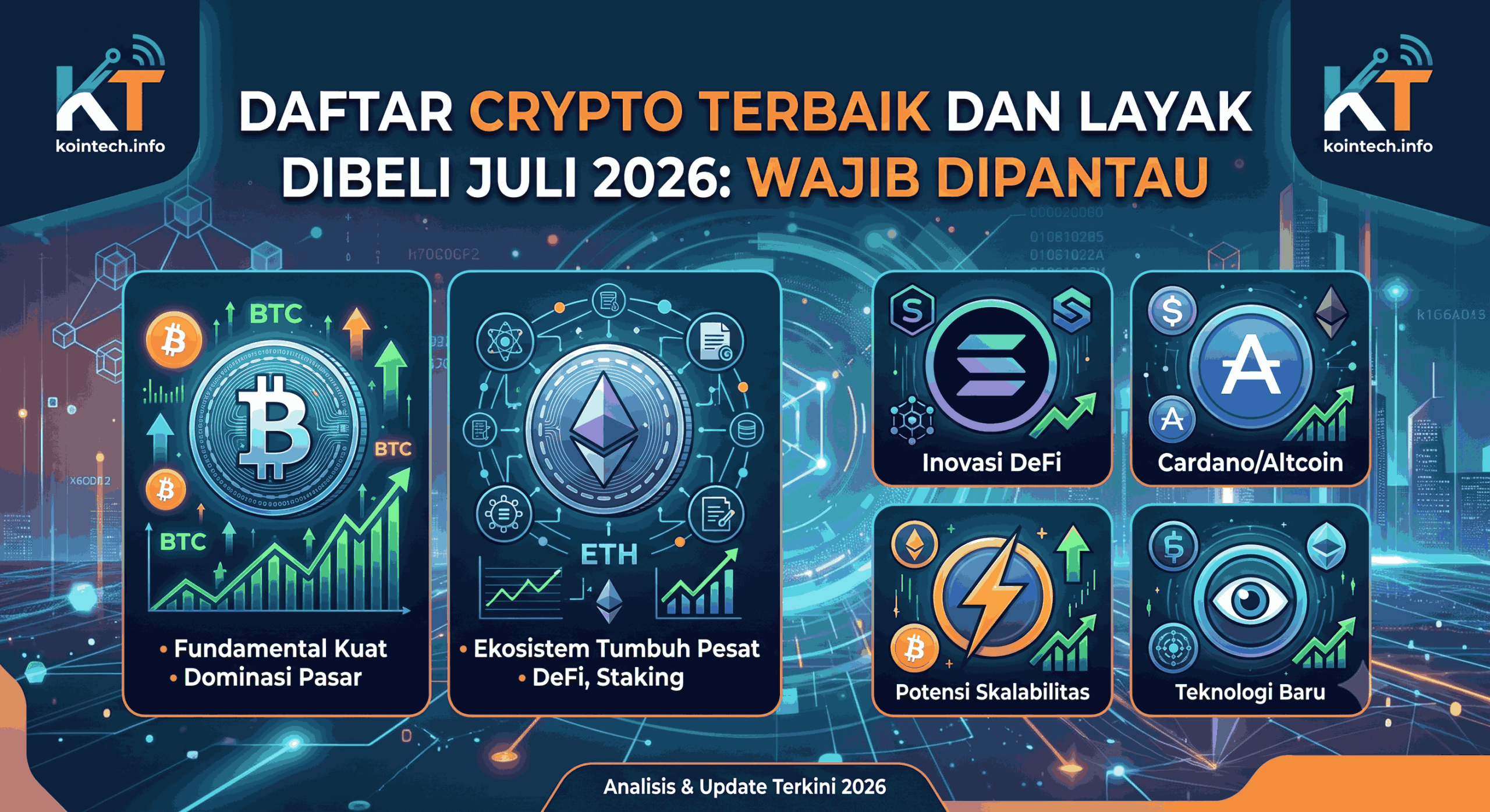 Daftar Crypto Terbaik dan Layak Dibeli Juli 2026 Wajib Dipantau