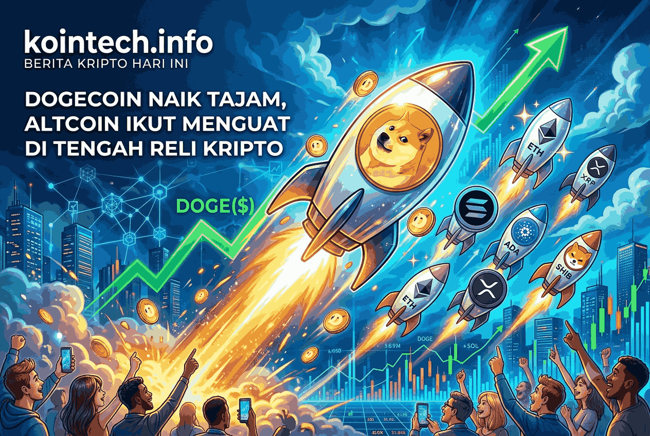 Dogecoin Naik Tajam, Altcoin Ikut Menguat di Tengah Reli Kripto