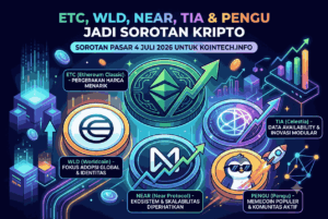 ETC, WLD, NEAR, TIA & PENGU Jadi Sorotan Kripto 4 Juli 2026