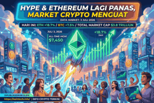 HYPE & Ethereum Lagi Panas, Market Crypto Menguat 3 Juli 2026
