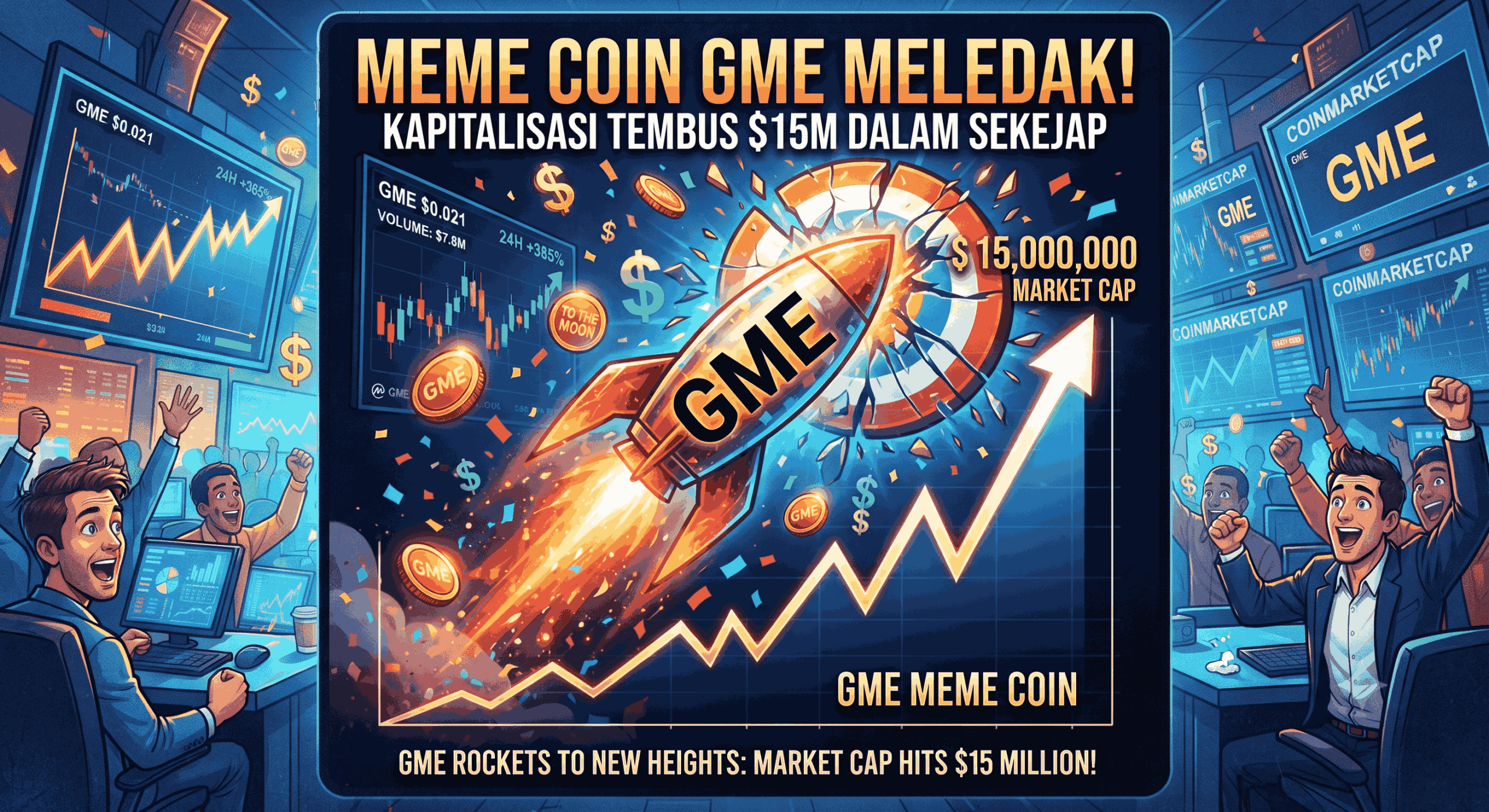 Meme Coin GME Meledak, Kapitalisasi Tembus $15M dalam Sekejap