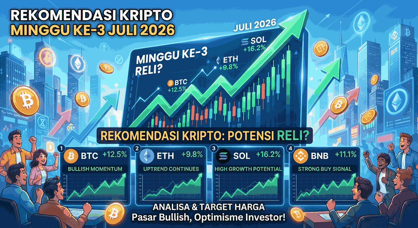 Rekomendasi Kripto Minggu Ke-3 Juli 2026, Ada Potensi Reli?