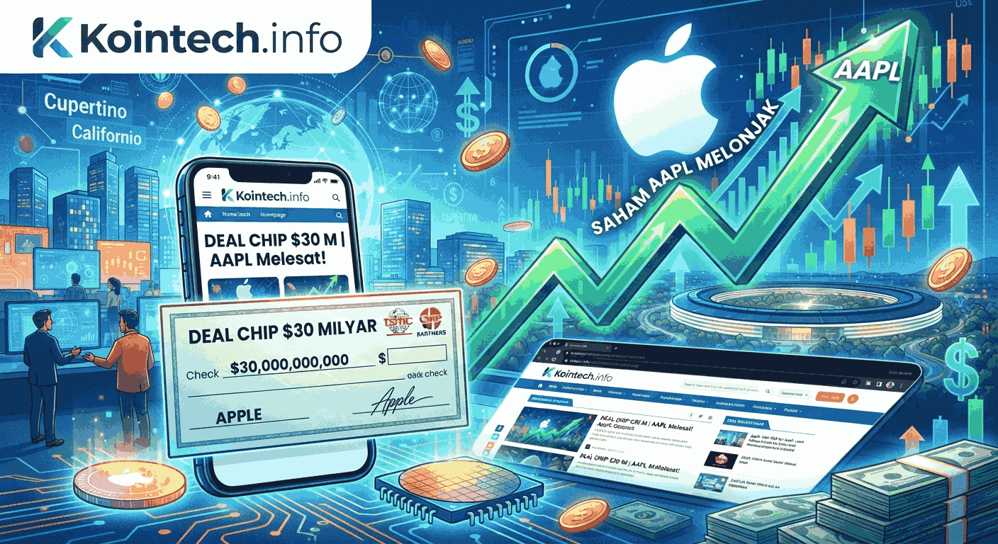 Saham AAPL Melonjak? Deal Chip $30 Miliar Jadi Sorotan