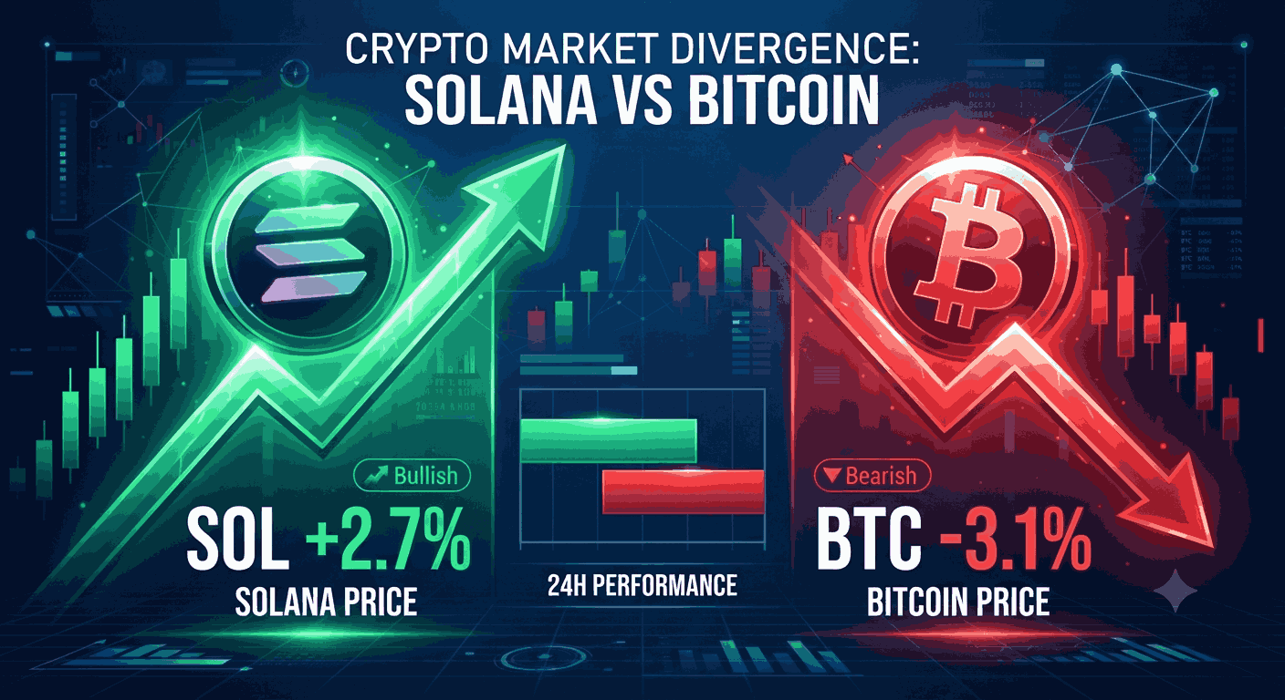 Solana Naik 2,7% Saat Bitcoin Turun, Apa Penyebabnya?