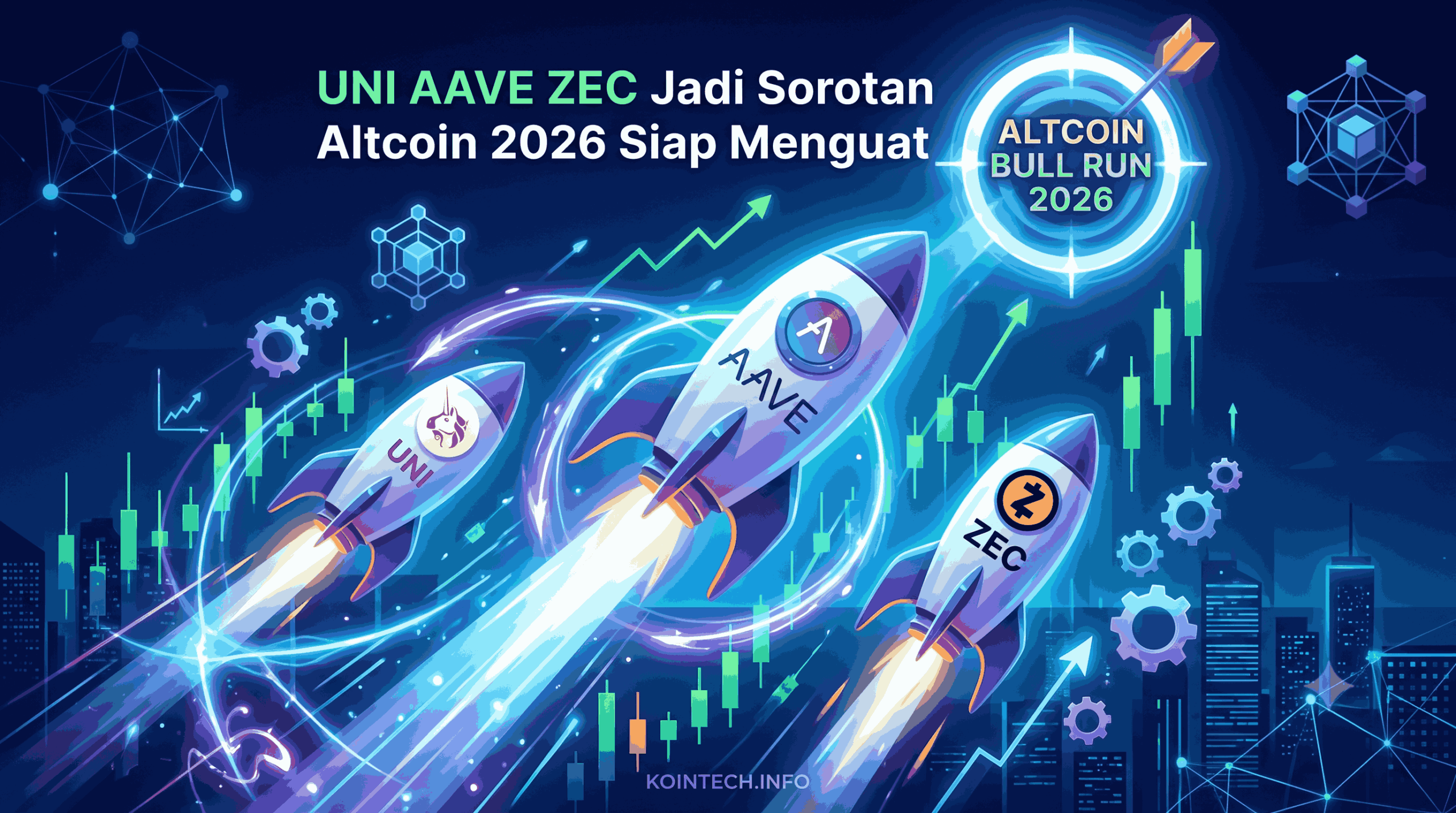 UNI AAVE ZEC Jadi Sorotan Altcoin 2026 Siap Menguat