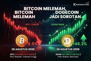 Bitcoin Melemah, Dogecoin Jadi Sorotan pada 26 Agustus 2026