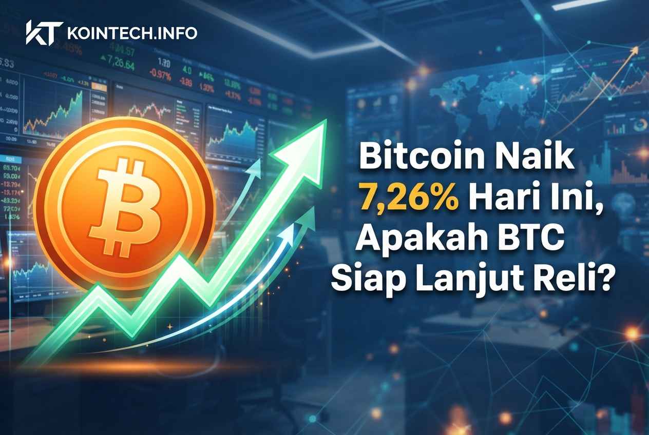 Bitcoin Naik 7,26% Hari Ini, Apakah BTC Siap Lanjut Reli?