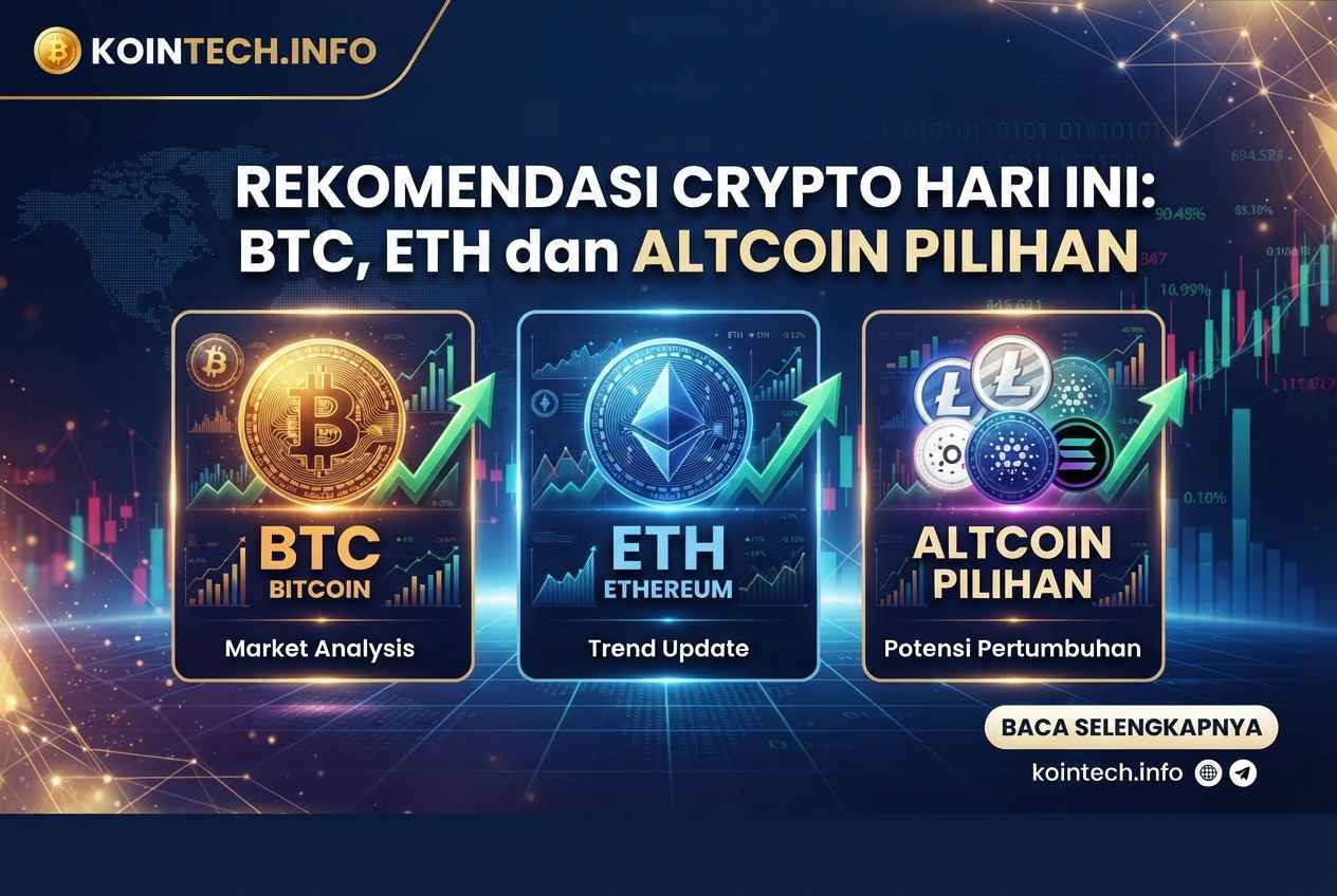 Rekomendasi Crypto Hari Ini: BTC, ETH dan Altcoin Pilihan