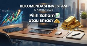 Rekomendasi Investasi 19 Agustus 2026, Pilih Saham atau Emas?