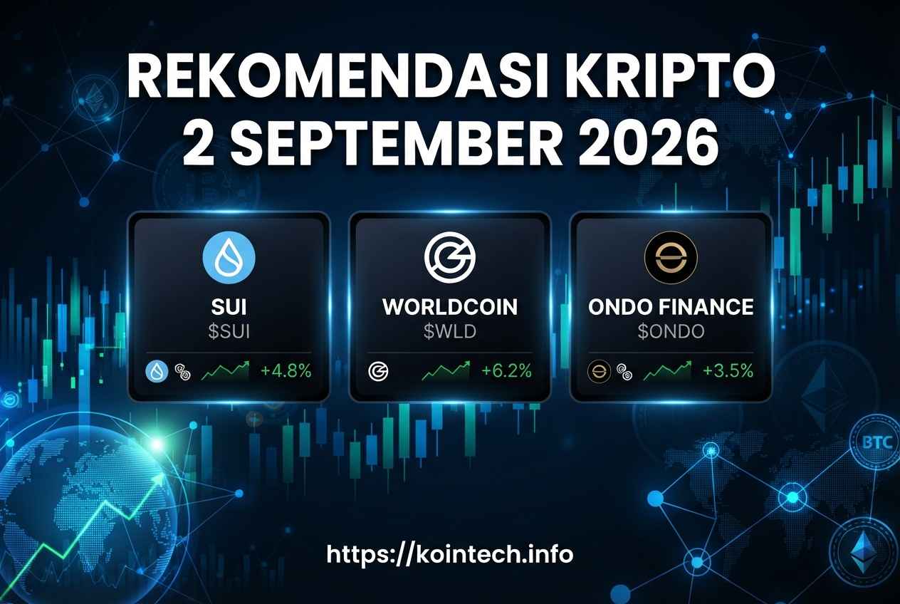 Rekomendasi Kripto 2 September 2026: SUI, WLD, ONDO