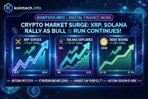 XRP hingga Solana Menguat, Dogecoin Naik 1,26% Hari Ini